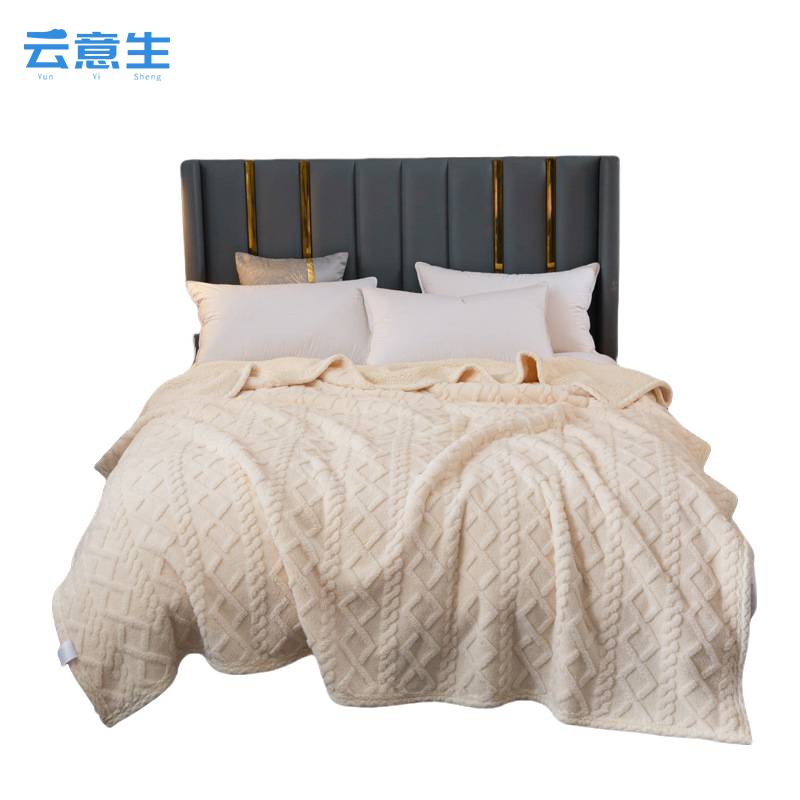 云意生 加厚保暖 毛毯 180*200cm/条高清大图