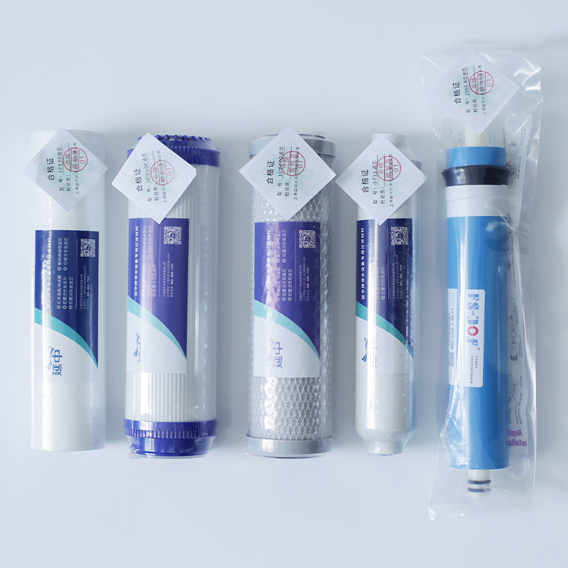 延中商用净水器专用滤芯10寸200G(PP+UDF+CTO+RO200G+小T33)套高清大图