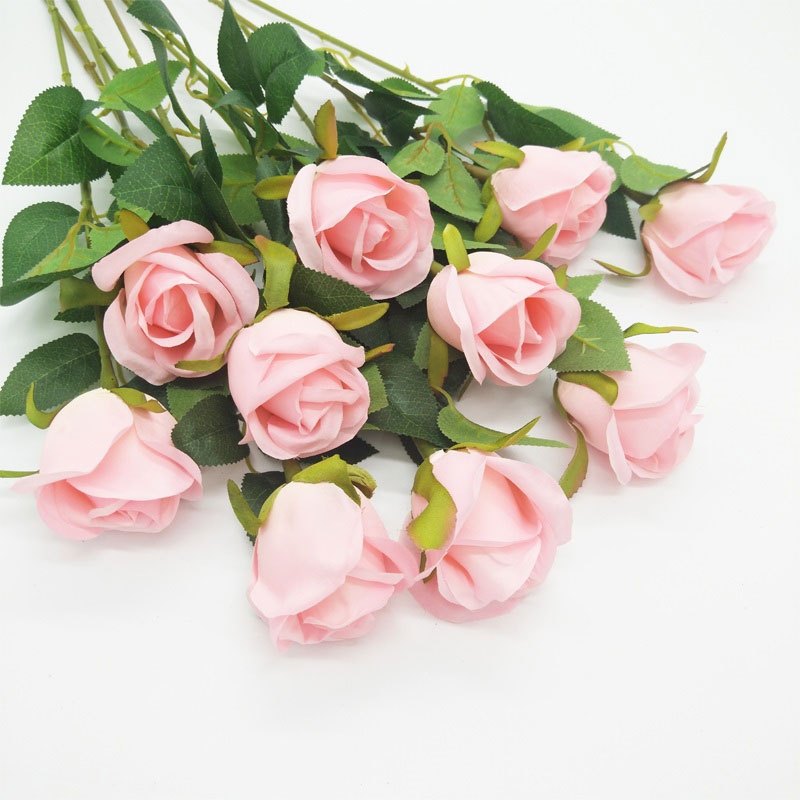 Lifever装饰摆件香槟含苞5支 仿真花束家居装饰花单支玫瑰花绢花婚庆客厅摆设塑料干花生活 日用家居饰品仿真植物 价格图片品牌报价 苏宁易购趣涉家居用品专营店