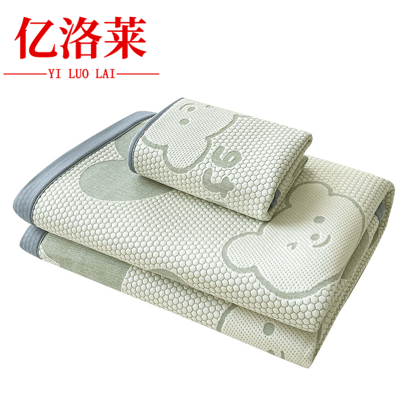 亿洛莱 软凉席二件套 100*200cm 套高清大图