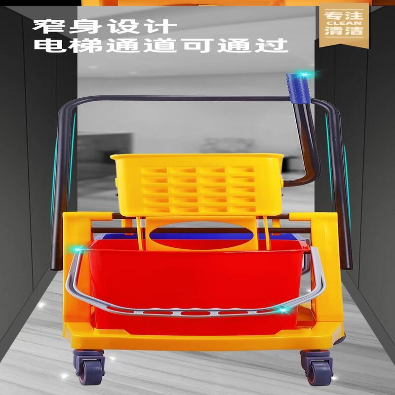 德力彩 榨水车 拖把挤水桶 46升 个高清大图