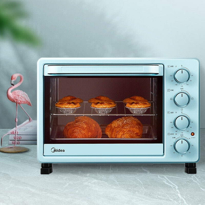 美的（Midea） 家用多功能迷你小型电烤箱25升机械式操控上下独立控温易操作