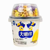 大嚼绊酸奶180g*2杯大嚼绊菠萝蜜谷物味 组合搅拌酸奶杯网红早餐