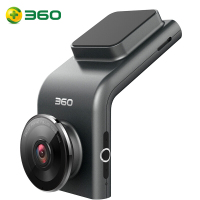 360车载行车记录仪 G300 卡片机迷你隐藏 1080P高清夜视 手机WIFI连接 测速电子狗一体 黑灰色