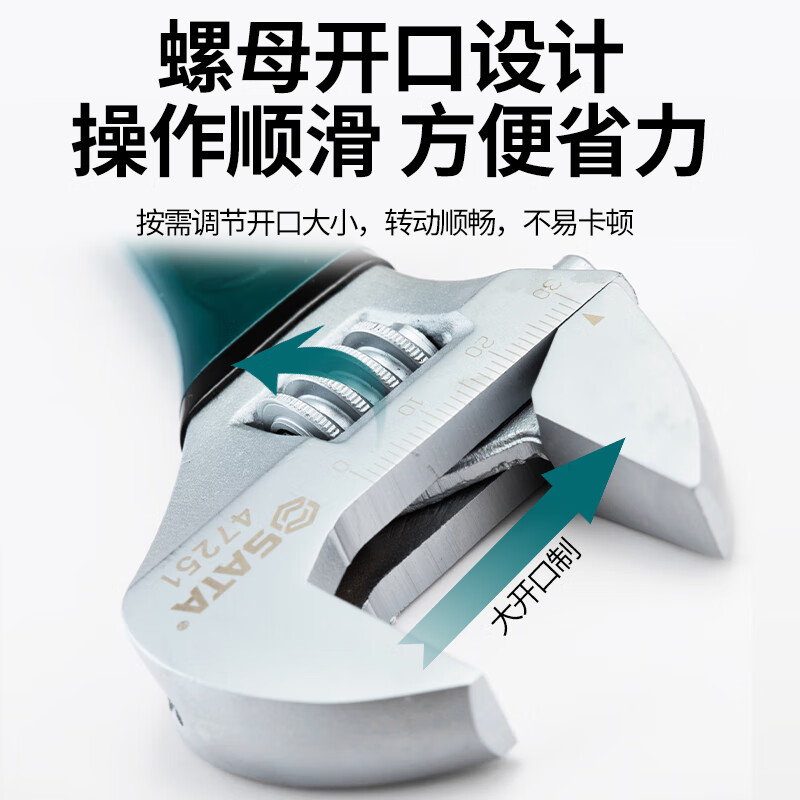 扳手 世达/SATA 47250 开口扳手 碳钢 1高清大图