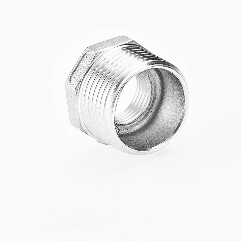 众慧创安 不锈钢补芯 异径内外丝直接 接头 变经连接头 4分*2分 个高清大图