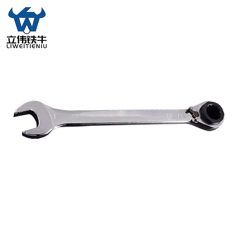 立伟铁牛三用双向棘轮开口扳手13-15-15mm/把高清大图