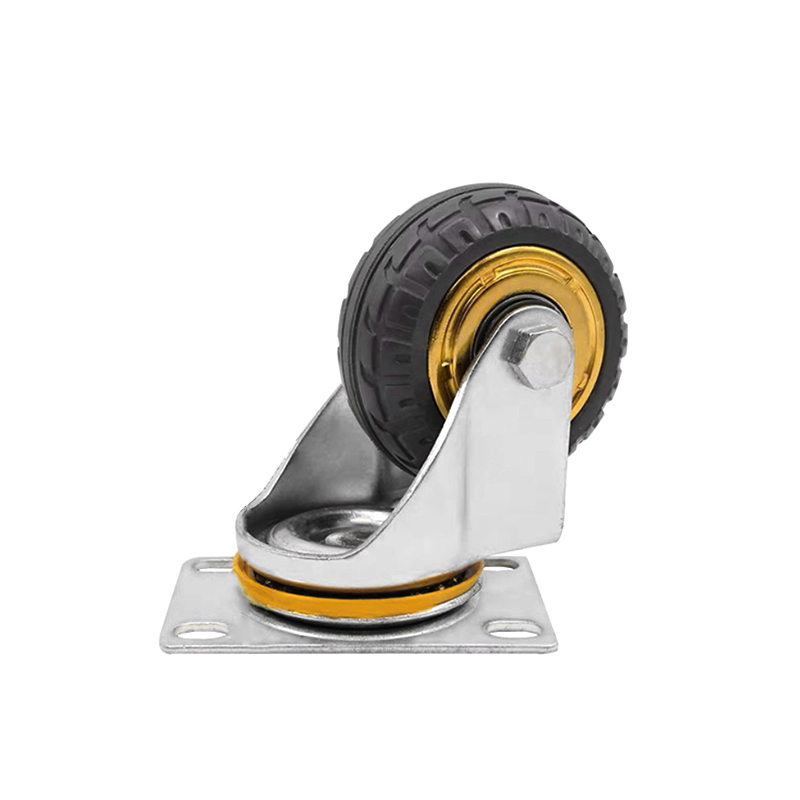 冰将 耐磨重型轻音橡胶底座万向轮 个高清大图