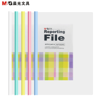[精选]晨光(M&G)透明彩色抽杆夹10个装颜色随机AWT90945