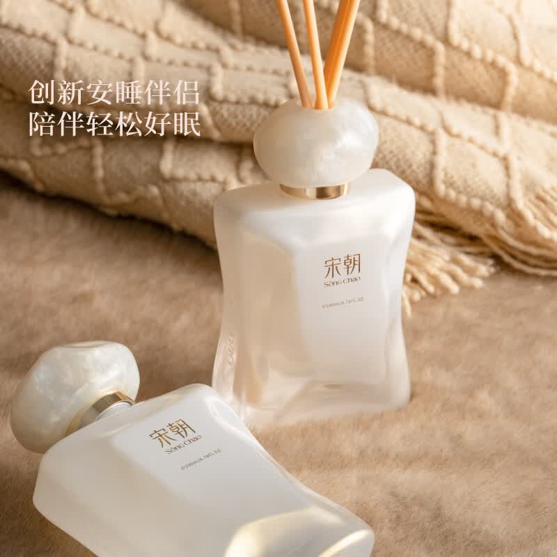 宋朝睡眠无火香薰室内高级香氛精油卧室持久留香伴手礼 白枕头-月色200ml高清大图