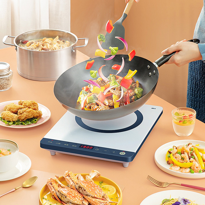 美的(midea)电磁炉 家用小型炒菜火锅炉多功能 4d防水智能电磁灶 2200