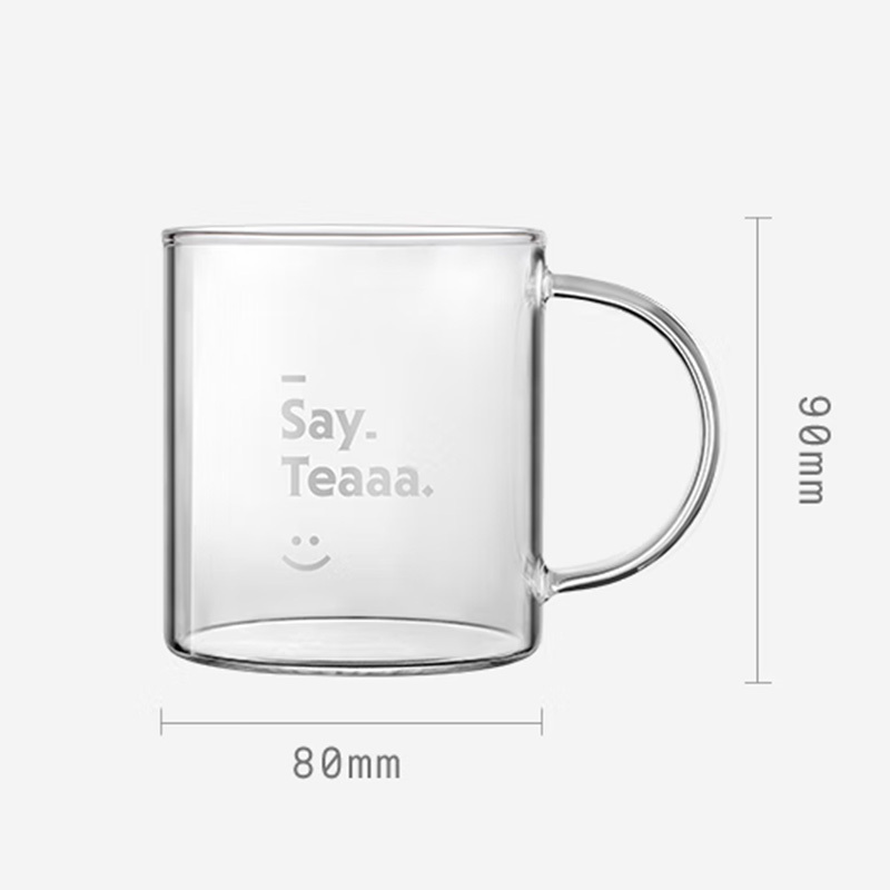 北鼎玻璃杯350ml高硼硅玻璃耐高温果汁牛奶加厚饮用杯Saytea高清大图