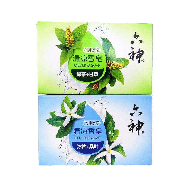 六神香皂肥皂清爽清凉皂洗澡洗手皂洗脸皂香皂125g/块