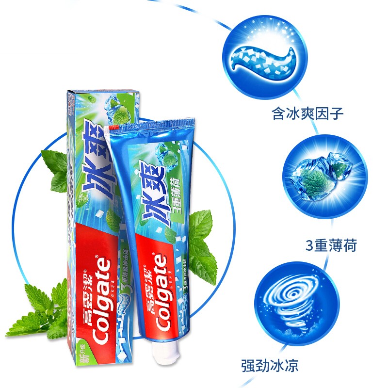 高露洁冰爽薄荷牙膏 120g高清大图