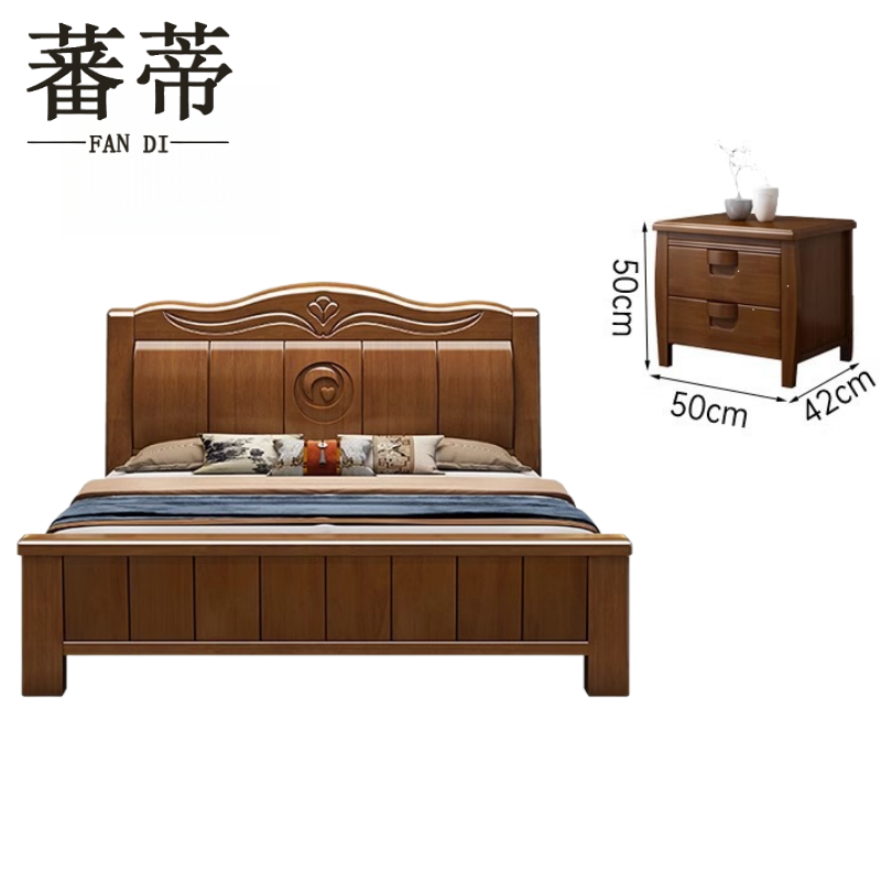 蕃 蒂 实木床高清大图