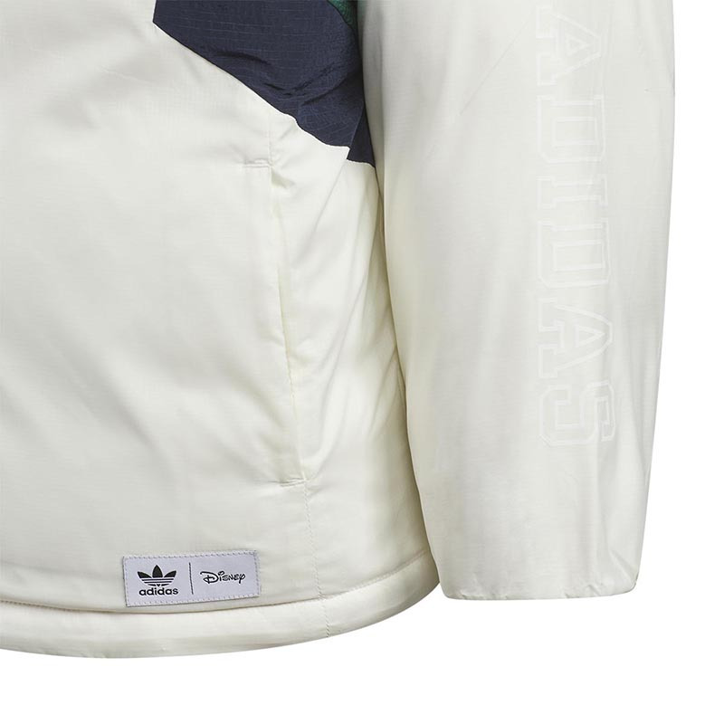 Adidas 阿迪达斯三叶草小童宽松保暖连帽运动羽绒服 IX4360