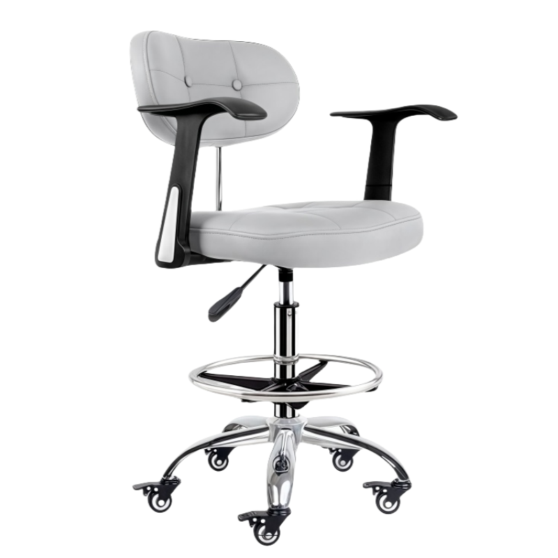 晨磊 吧台椅 浅灰 把高清大图