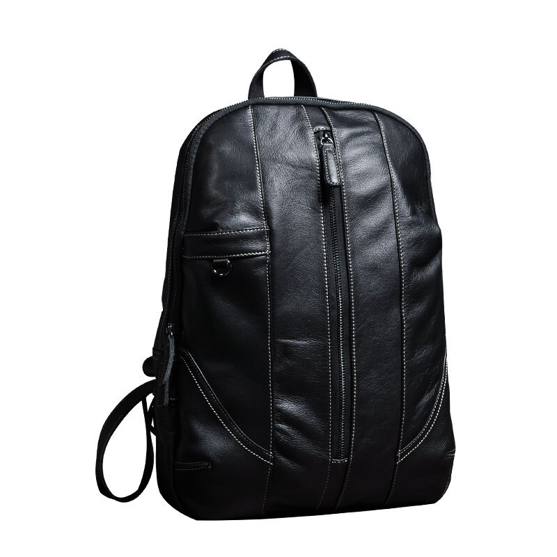 vuniqson品牌双肩包男真皮复古背包男士旅行包大容量商务头层牛皮出差