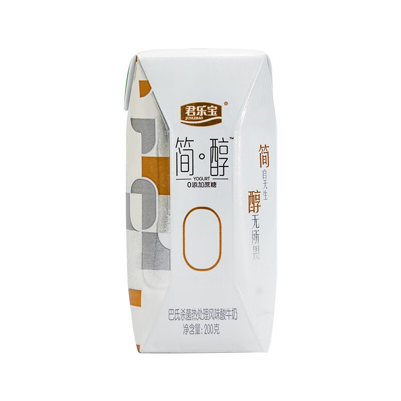 君乐宝(JUNLEBAO) 简醇无蔗糖常温酸奶/200g*12高清大图