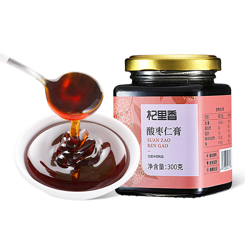 拍2发3 酸枣仁膏300g瓶装桑葚桂圆茯苓膏黄精莲子 即食酸枣仁浓缩膏官方旗舰店高清大图