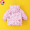 史努比(SNOOPY)童装儿童羽绒服男女中小童宝宝加厚双面穿印花保暖外套AJ007