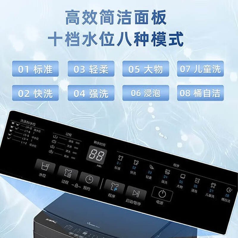 荣事达变频直驱14公斤全自动波轮洗衣机家用大容量强力洗异能能效 RB140C5D高清大图