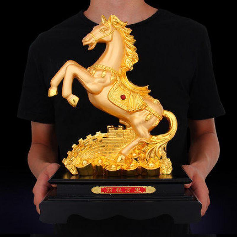 美帮汇马摆件马到成功工艺品 生肖马办公室前台家居装饰摆设品高清大图