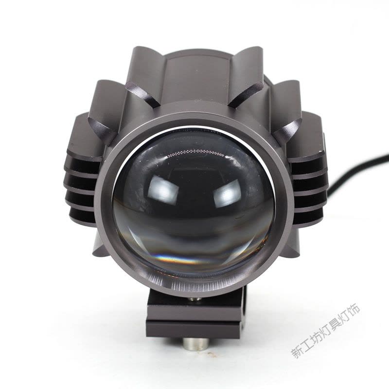 苏宁放心购 摩托车射灯20W带透镜LED外置大灯机动车聚光超亮改装铺路灯图片