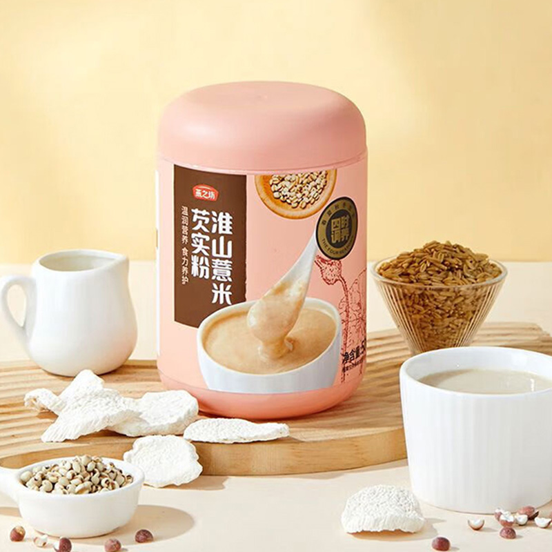 燕之坊薏米芡实粉口感顺滑香味浓郁粉质细腻密封锁鲜淮山款500g高清大图