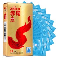 11只送3只铂金无储套套+香皂花】赤尾 避孕套黄金大储玻尿酸润滑液男用计生用品润滑光面型 11只