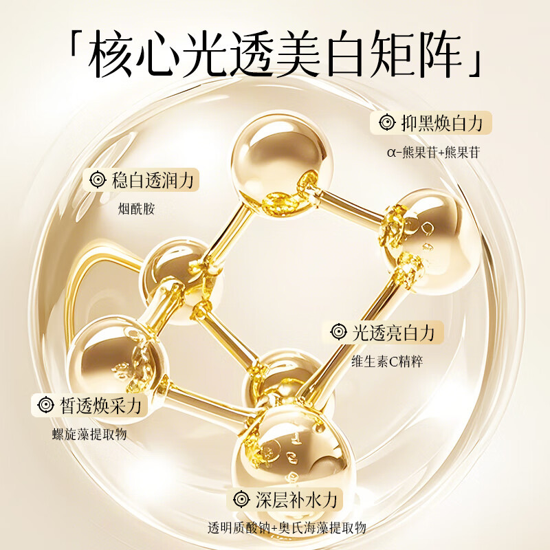兰亭LANTERN提亮肤色补水保湿精华多效合一铂金臻萃美白祛斑修复套盒(五件套)高清大图
