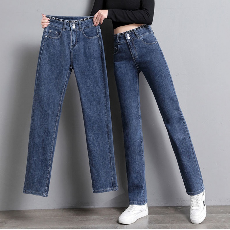 直筒铅笔牛仔裤女高腰显瘦宽松小直筒2021秋季莎丞参数