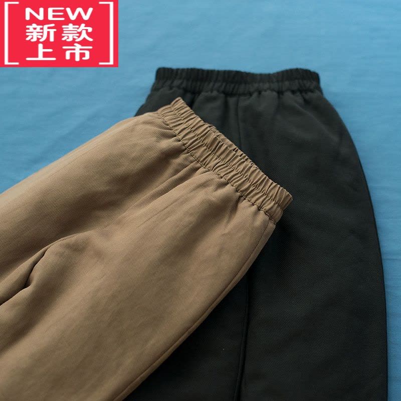 可莉允儿童冬季裤子保暖裤男童棉裤女童加绒加厚加棉休闲裤小脚宽松外穿图片