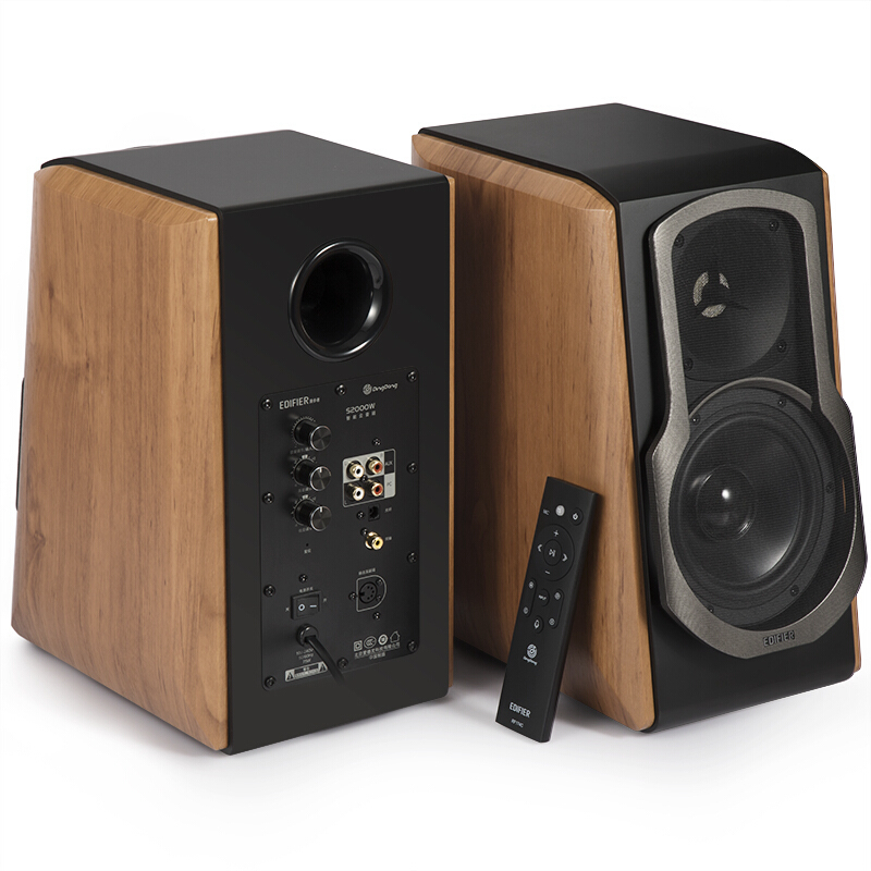 漫步者(EDIFIER)叮咚 S2000W智能音箱 WIFI/蓝牙电脑音箱电视音响棕榈色