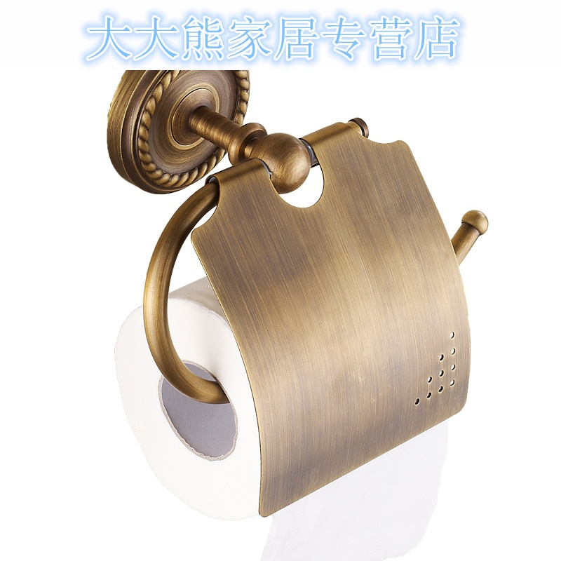 全铜仿古厕纸架 欧式厕纸盒 卷纸器 架子 卷纸器厕纸架复古纸巾架