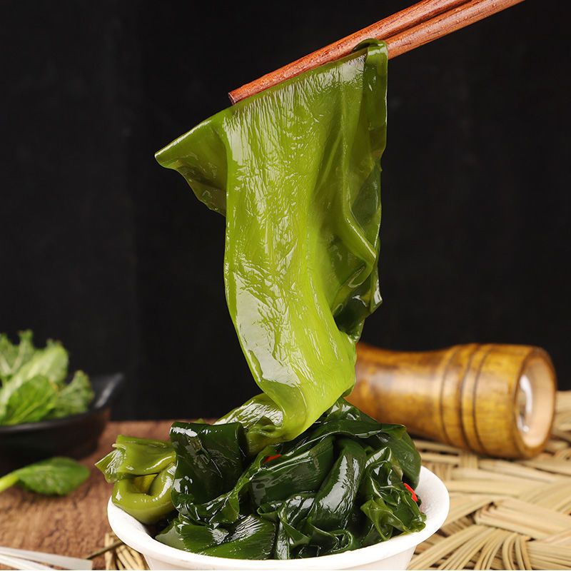 赛卡伊整颗海带批发厚海带新鲜凉拌火锅煲汤盐渍海带嫩芽海藻菜