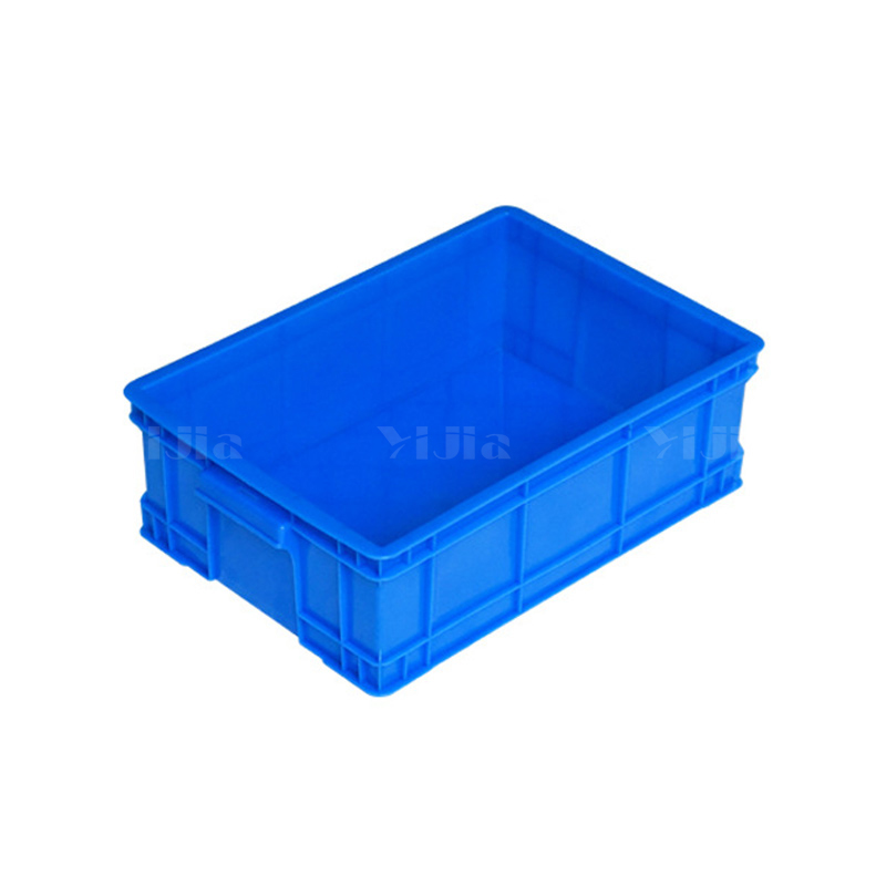 翌嘉YJ4120606 蓝色塑料周转箱大号工业胶箱 415*290*135高清大图