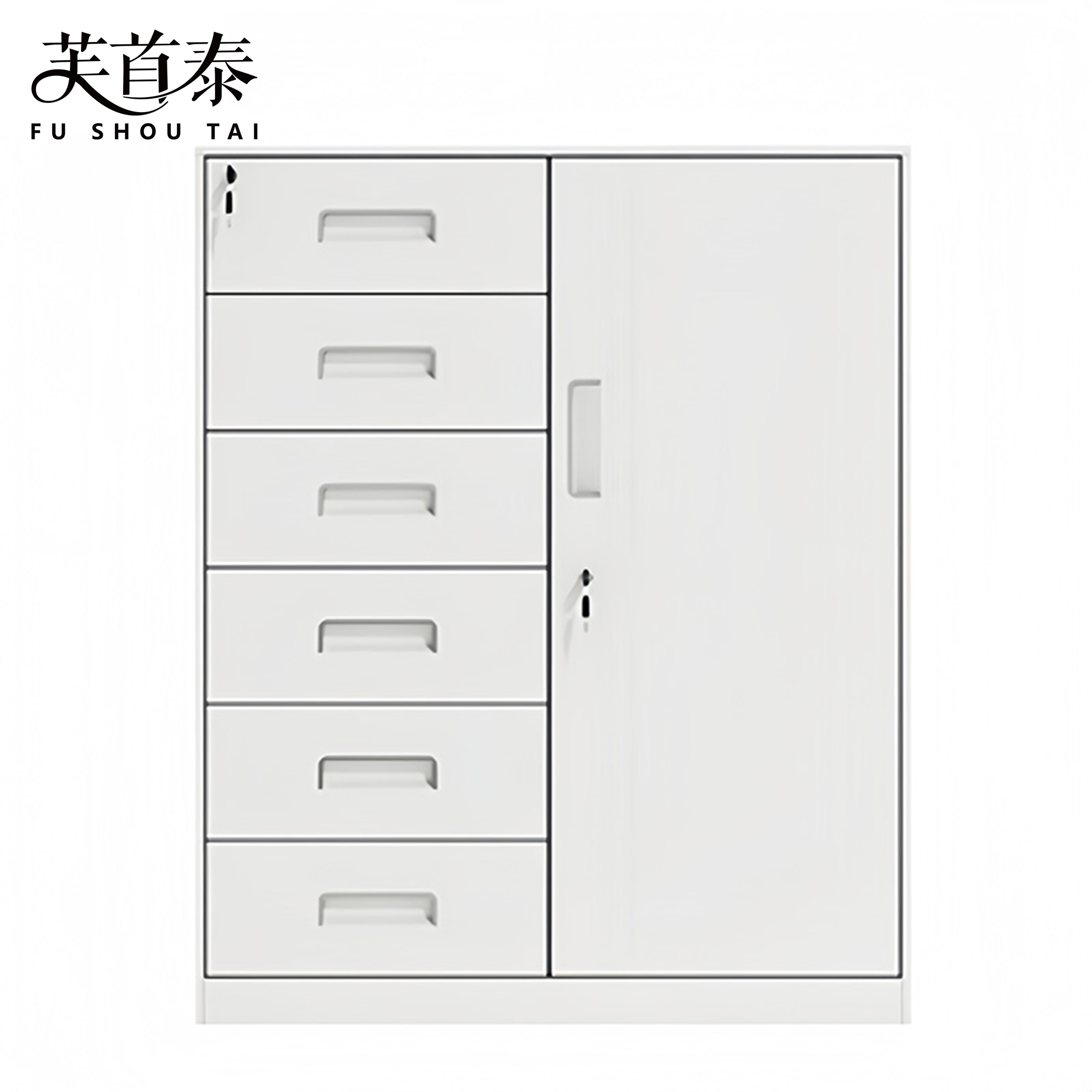 芙首泰矮柜六斗一门750*390*900mm台高清大图