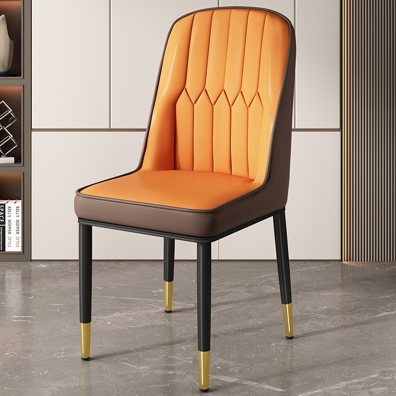 闪电客餐椅家用餐桌椅子轻奢高级茶椅铁艺椅子梳妆凳休闲椅麻将靠背