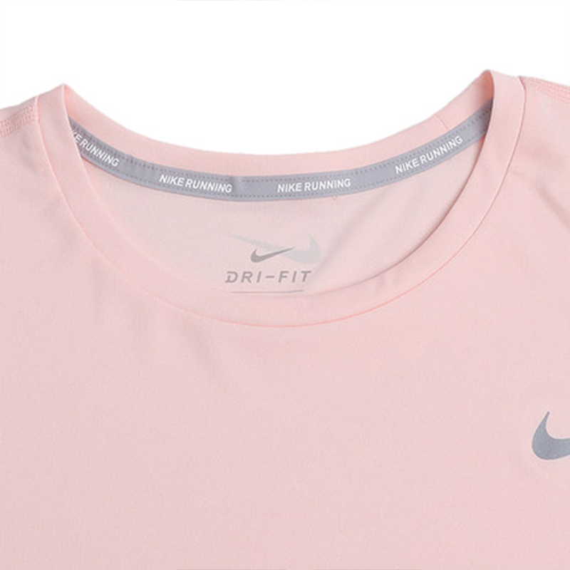 NIKE耐克短袖女宽松透气运动半袖粉色T恤AJ8122-664