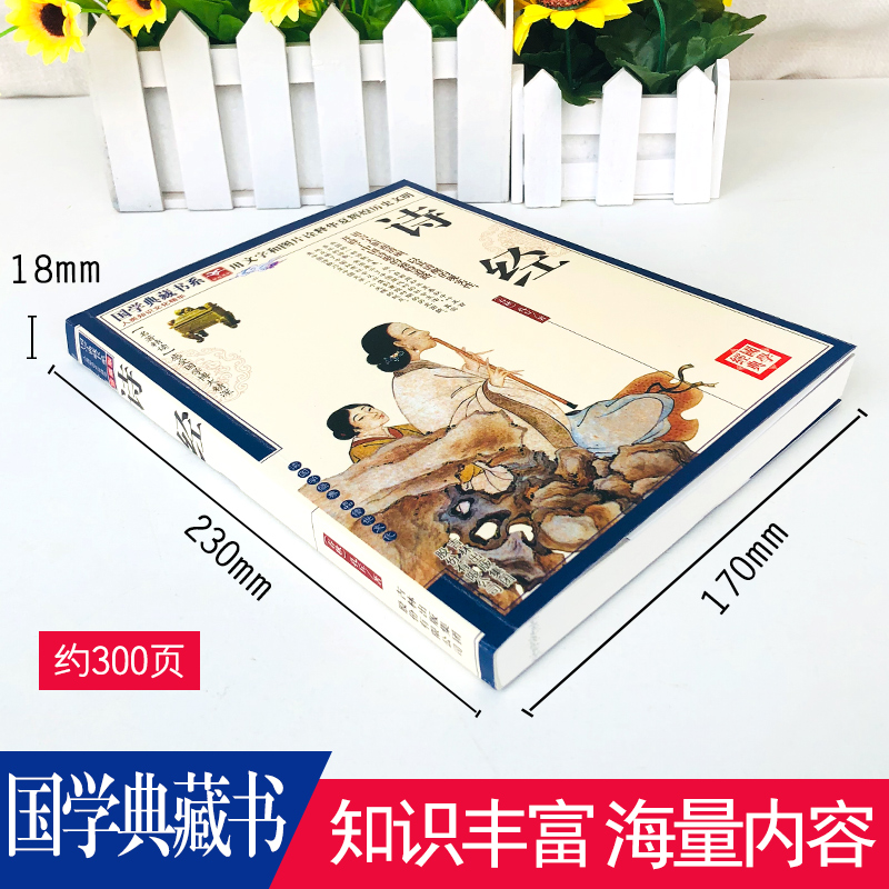 [正版]诗经全集风雅颂原著诗经原文译注赏析中国古诗词歌赋诗经楚辞典全集 全套国学经典书籍文白对照唐诗三百首宋词高清大图