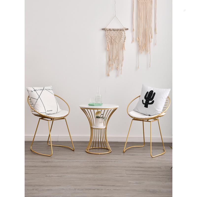 北欧阳台小桌椅网红休闲组合现代简约三件套大理石房间小茶几室内