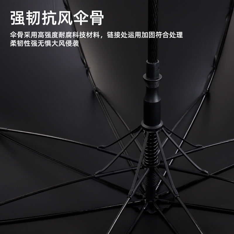 苏宁宜品长柄木柄高尔夫伞