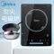 美的(Midea)电磁炉家用2200W大火力微晶面板多功能火锅炒菜一体电池炉 CCL2203A配汤锅+炒锅