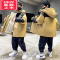 可莉允中大男童秋冬装派克棉服2022新款儿童洋气男孩加绒夹棉衣厚外套潮