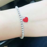 Tiffany&Co.:蒂芙尼经典款红心珠手链 S925银(链长可选)