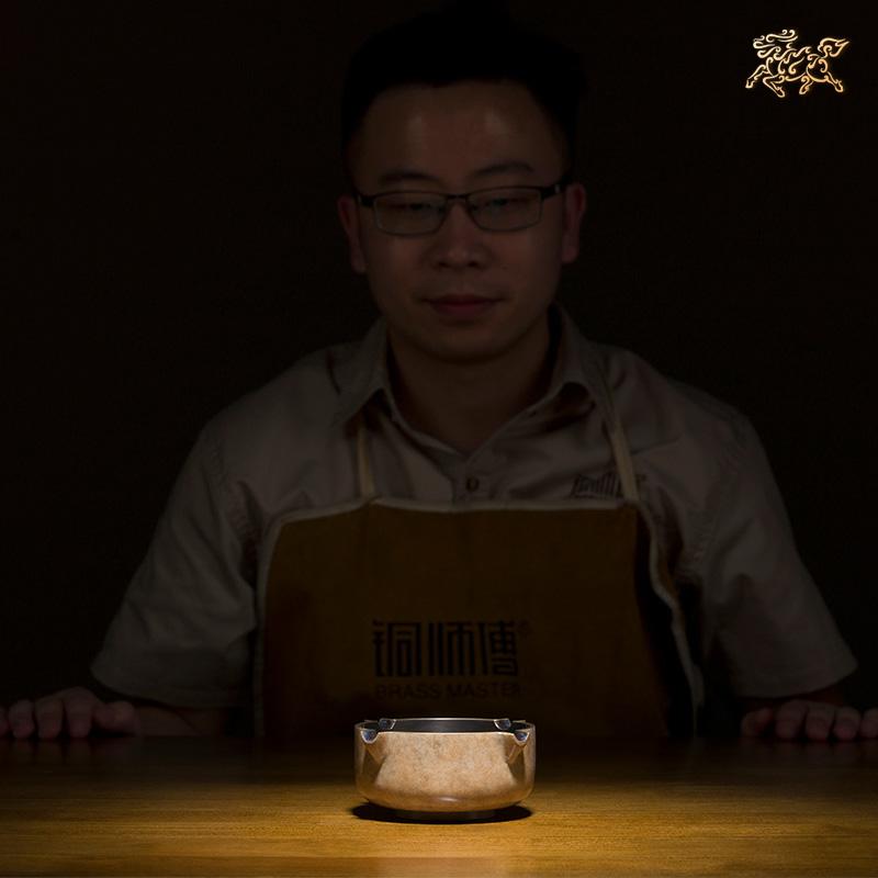 美帮汇全铜摆件《小烟缸》铜工艺品 家居饰品 烟缸高清大图