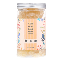 姚朵朵 罐装黄冰糖500g 厨房调味土冰糖