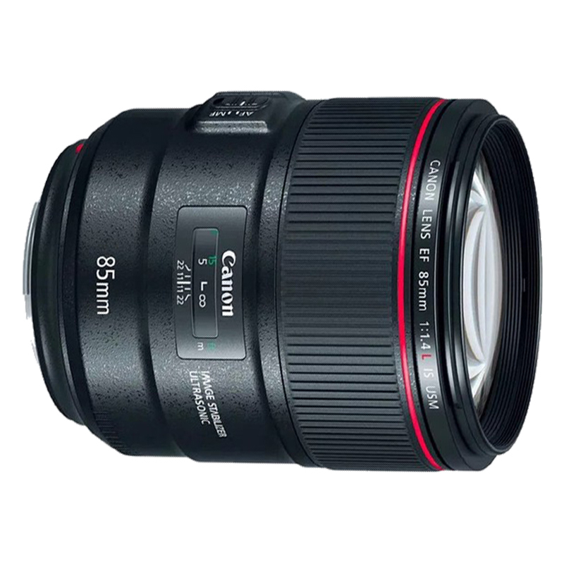 佳能canonef85mmf14lisusm佳能卡口77mm口径红圈远摄定焦镜头85f14