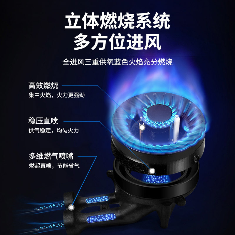 创维(Skyworth)燃气灶双灶具 5.2KW大火力家用猛火台式灶双灶炉具煤气灶不锈钢灶台JZT-Z2166(天然气)